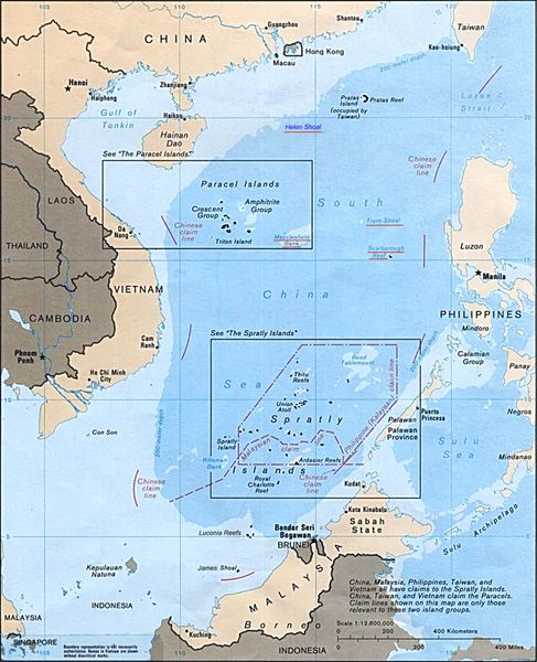 Territorial (Maritime) Claims in the South China Sea.