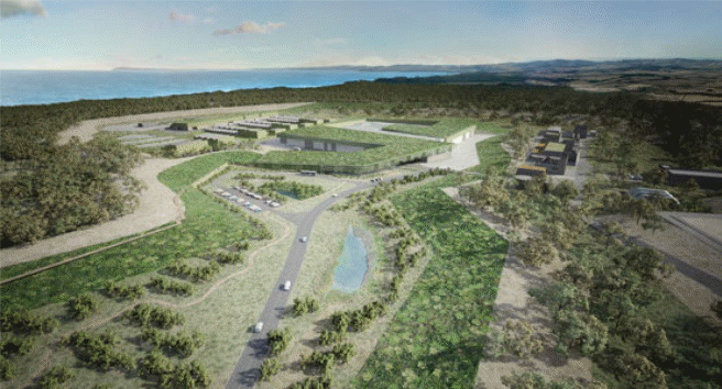 An Artistic Impression of Wonthaggi Desalination Plant