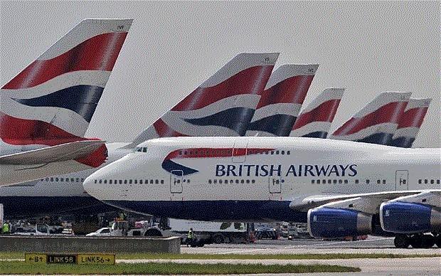 An airline operating in London City Airport.