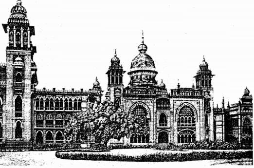 Madras High Court set of buildings in Chennai from Metcalf’s book.