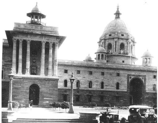 North Block of the Secretariat Building in New Delhi from Sen’s article.