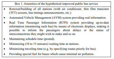 Amenities of public bus service in the UAE.