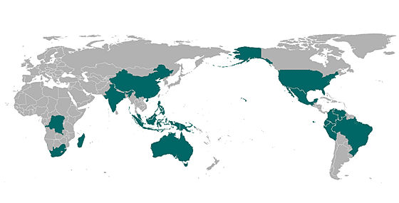 Megadiversive countries.