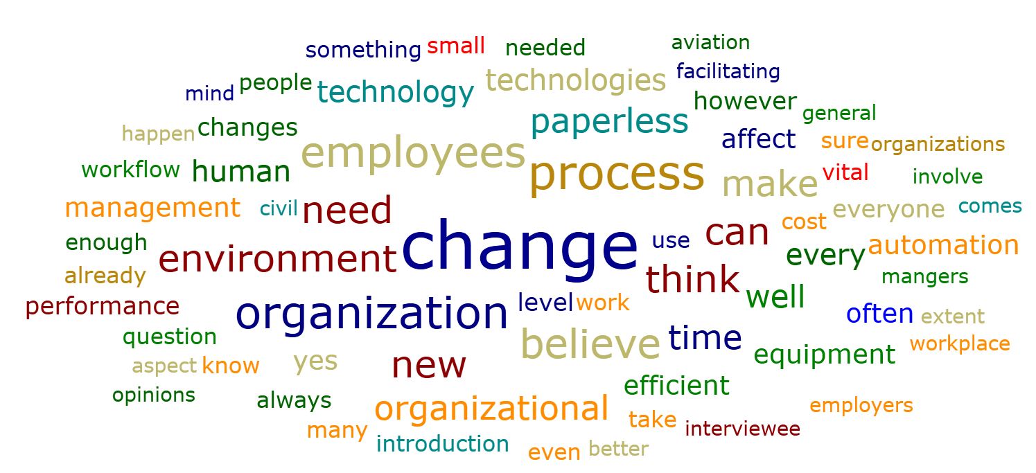 The interview word cloud.