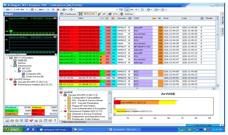 Wi-Fi Analyser main window 2