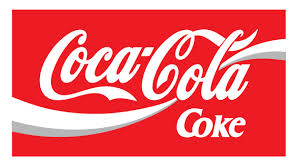 The unique font and size of Coca-Cola textual logo