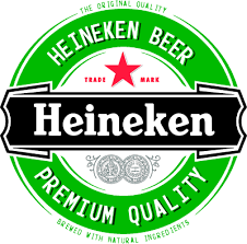 The Heineken logo that evokes the feeling of masculinity and toughness