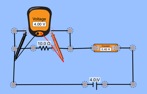 Wiring diagram for Table 2 with 4.0 V